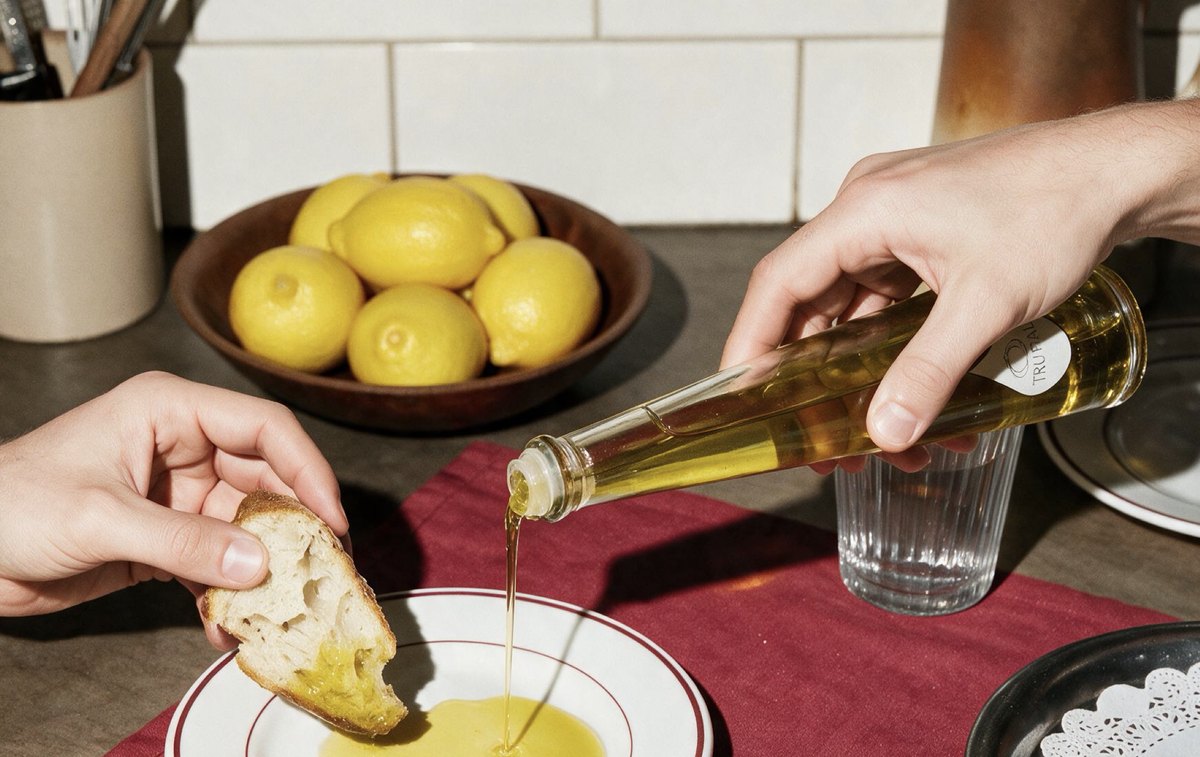Aceite de oliva sobre pan